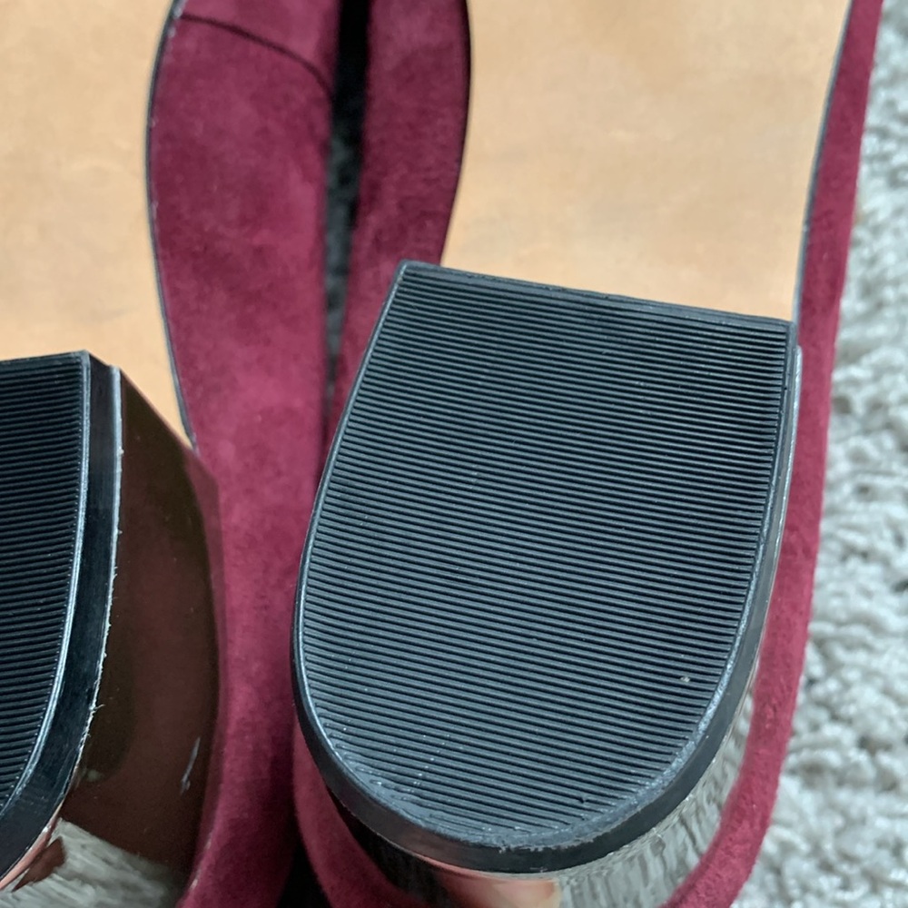 Sole Society Burgundy Suede Heels - Picture 10 of 12